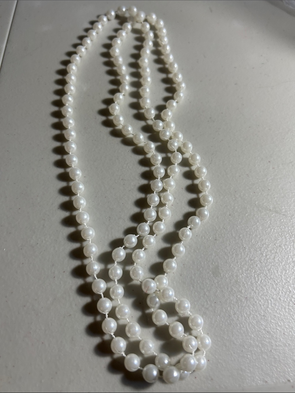 Classic White Pearl Strand Necklace - Elegant Women's Jewelry